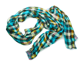 Beautiful scarf isolated on white