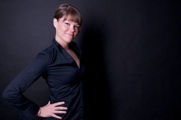 selbstbewusste junge Frau
