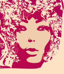 Abstract Beautiful Woman poster