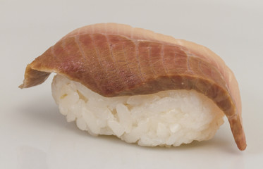 closeup of a young yellow-tail sushi