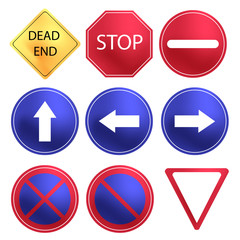 Vector Traffic Sign set