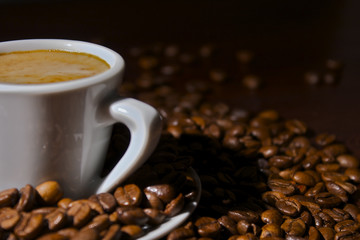 Closeup espresso cup