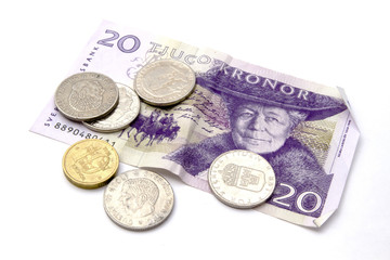 Swedish currency and coins