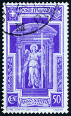 Postage stamp Italy 1933 Angel with Cross