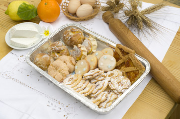 mix di dolci tipici dalla Sardegna