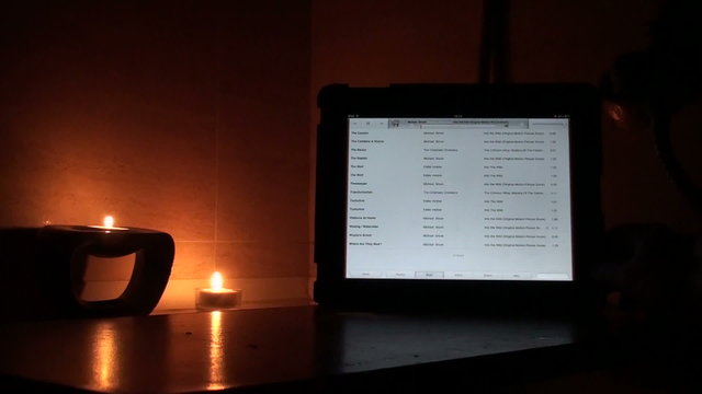Tablet in the sauna