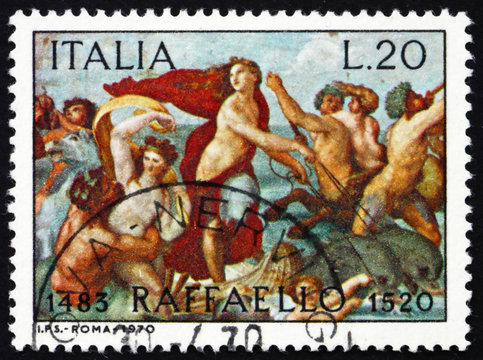 Postage stamp Italy 1970 The Triumph of Galatea, Fresco by Rapha