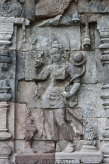 Carved stone at Borobudur
