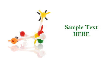 Peptide Chemical Bonds Structure with Space for Text