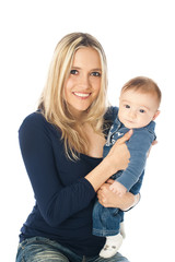 Young Woman with baby