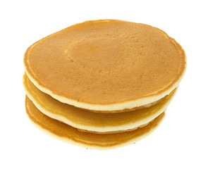 Stack of plain pancakes