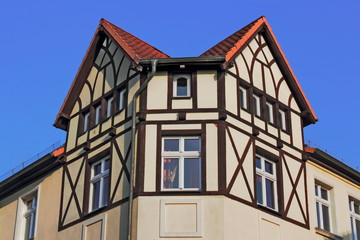 Gransee, Saniertes Fachwerk