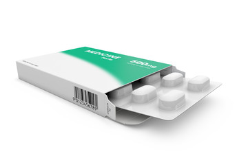 Packet of medicine Tablets