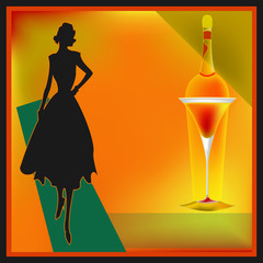 Retro Cocktail Bar Menu Template