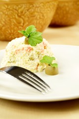 salat on a plate
