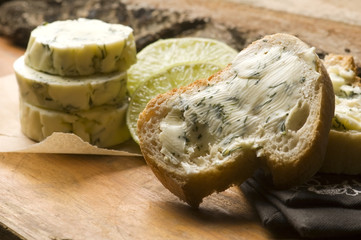 Herbs butter with lime