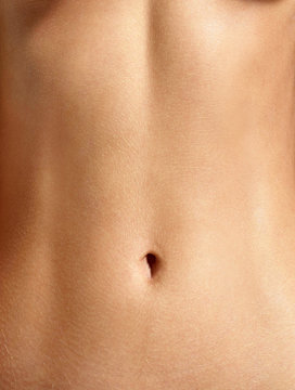 closeup stomach