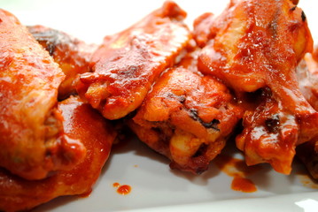 Close-Up Hot Wings