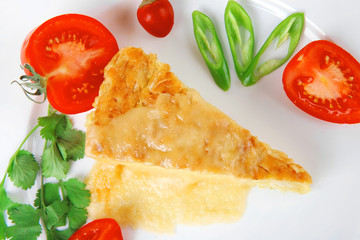cheese casserole piece