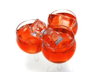 red light wine goblet
