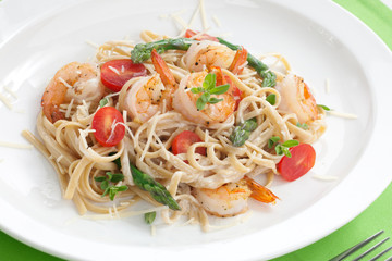 Whole Grain Shrimp Pasta