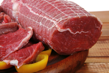 meat prepared for cooking