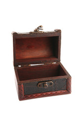 single wooden chest