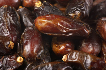 Dried dates close-up