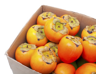 persimmon fruit in box