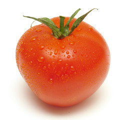 tomato with droplets