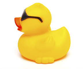 duck toy with glasses
