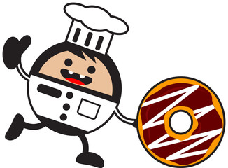 illustration of cartoon chef