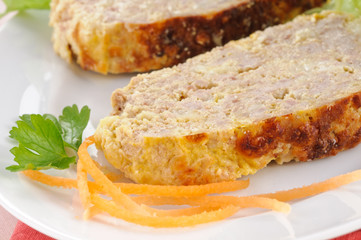 Polpettone di carne, close-up