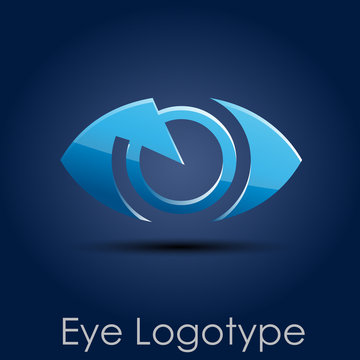 Logo blue eye, photographer # Vector