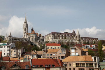 Naklejka premium Matthiaskirche und Fischerbastei