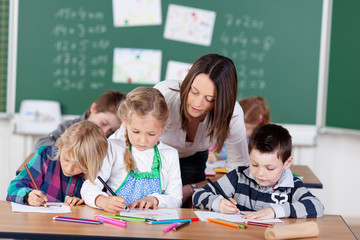 lehrerin und schüler