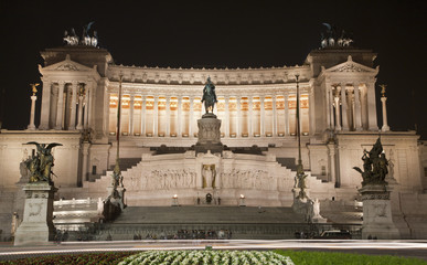 Rome - VIttorio Emanuel landmark at night