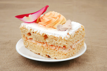 Obraz na płótnie Canvas cream cake