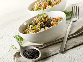 risotto with poppy seed and carrots,healthy food