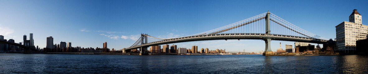 Fototapeta na wymiar American bridge panorama new york