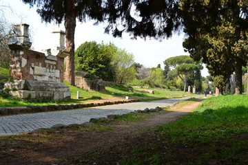 Obraz premium via Appia Antica (Roma - Italia)