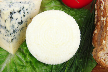 fresh aged french cheeses