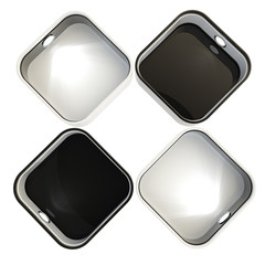 Shop window copyspace showcase isolated