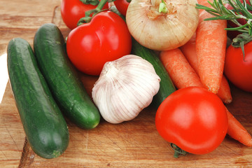 Different raw Vegetables