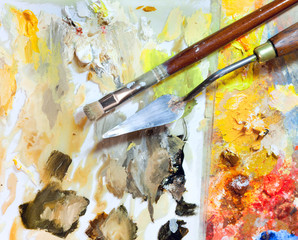 Obraz premium Artistic equipment