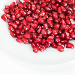 Peeled ripe pomegranate fruit