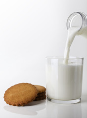 milk with cookies