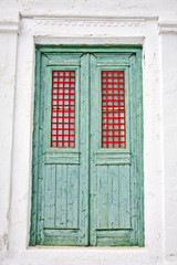 grèce; cyclades; amorgos,thoralia : porte