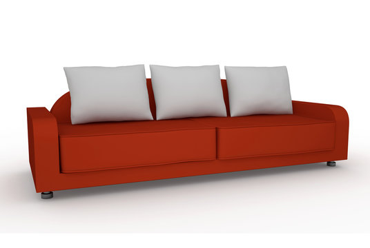 The red sofa
