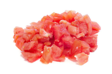 chopped raw tomato